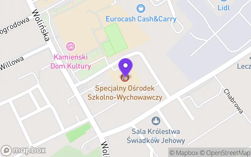 Lokalizacja: Branżowa Szkoła I Stopnia Specjalna w Kamieniu Pomorskim w Specjalnym Ośrodku Szkolno-Wychowawczym