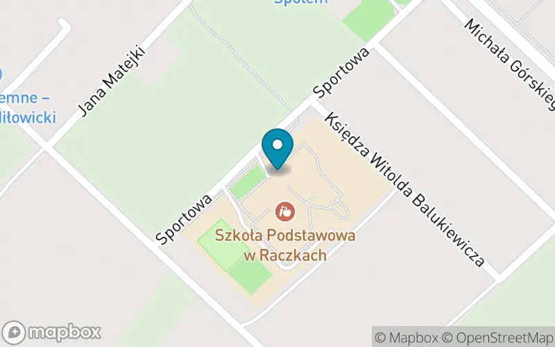 Lokalizacja: Szkoła Podstawowa im. Św. Jana Pawła II w Raczkach