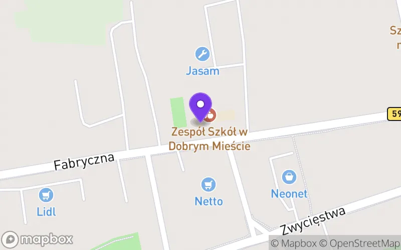 Lokalizacja: Branżowa Szkoła I Stopnia w Dobrym Mieście