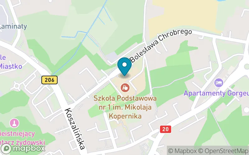 Lokalizacja: Szkoła Podstawowa nr 1 im. Mikołaja Kopernika w Miastku