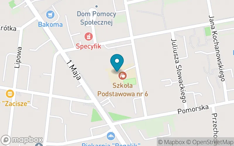 Lokalizacja: Szkoła Przysposabiająca do Pracy w Białogardzie