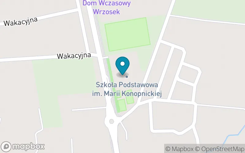 Lokalizacja: Szkoła Podstawowa im. Marii Konopnickiej we Wrzosowie