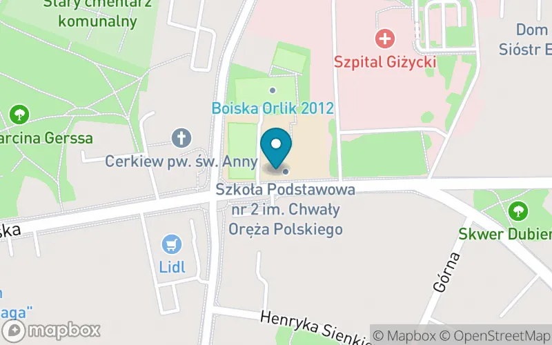 Lokalizacja: Szkoła Podstawowa nr 2 im. Chwały Oręża Polskiego