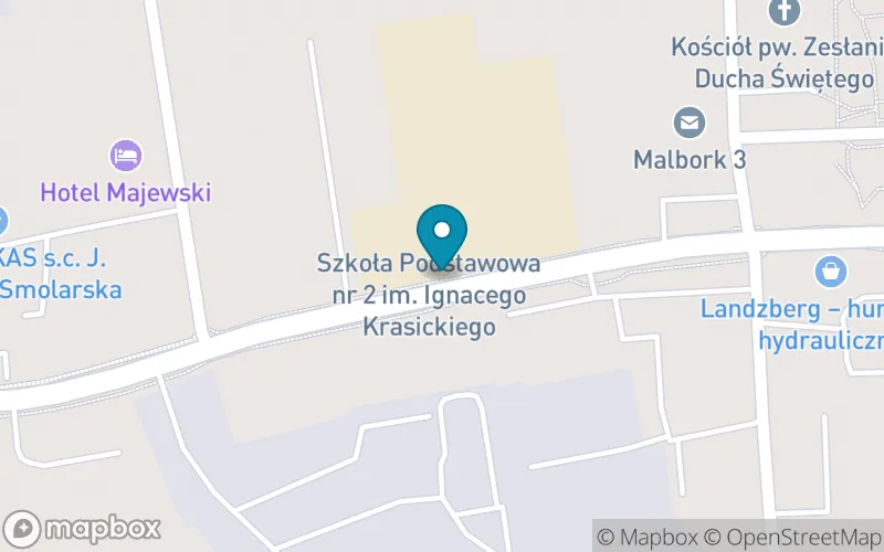Lokalizacja: Szkoła Podstawowa nr 2 im. Ignacego Krasickiego w Malborku