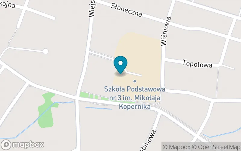 Lokalizacja: Szkoła Podstawowa nr 3 z Oddziałami Integracyjnymi im. Mikołaja Kopernika