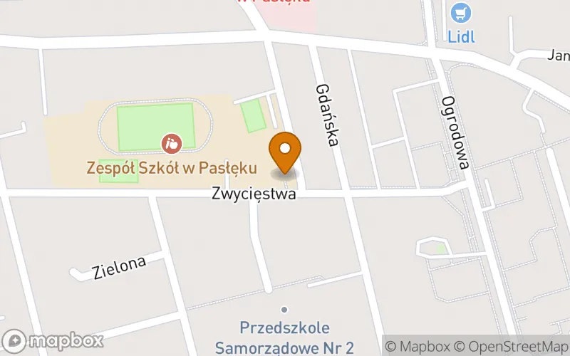 Lokalizacja: Szkoła Policealna nr 1 w Zespole Szkół w Pasłęku