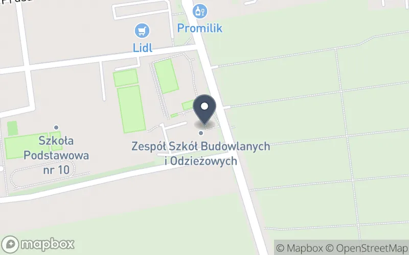 Lokalizacja: Zespół Szkół Budowlanych i Odzieżowych im. Henryka Sienkiewicza w Tczewie