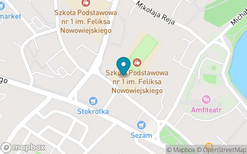 Lokalizacja: Szkoła Podstawowa nr 1 im. Feliksa Nowowiejskiego w Kętrzynie