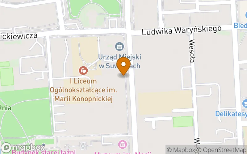 Lokalizacja: Suwalska Szkoła Biznesu w Suwałkach Szkoła Policealna