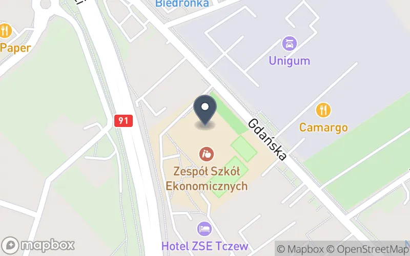 Lokalizacja: Zespół Szkół Ekonomicznych im. Ks. Janusza St. Pasierba w Tczewie