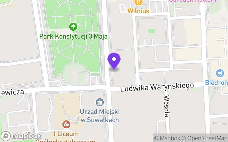 Lokalizacja: Wielozawodowa Szkoła Branżowa I Stopnia w Suwałkach