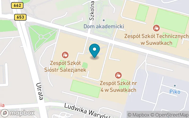 Lokalizacja: Szkoła Podstawowa nr 6 im. Aleksandry Kujałowicz w Suwałkach