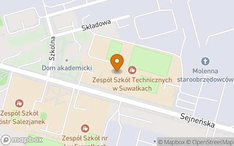 Lokalizacja: Szkoła Policealna nr 2 w Suwałkach