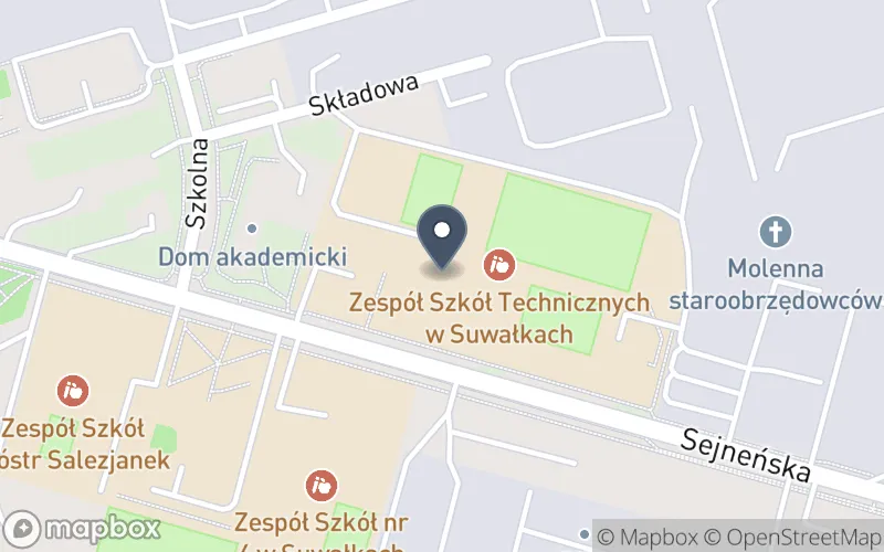 Lokalizacja: Zespół Szkół Technicznych w Suwałkach