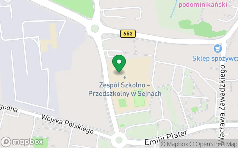 Lokalizacja: Przedszkole Miejskie im. Marszałka Józefa Piłsudskiego w Sejnach