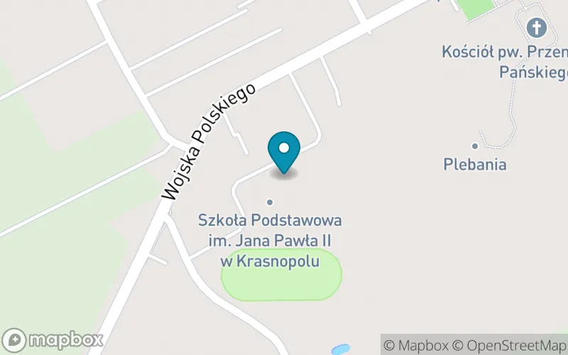 Lokalizacja: Szkoła Podstawowa im. Jana Pawła II w Krasnopolu