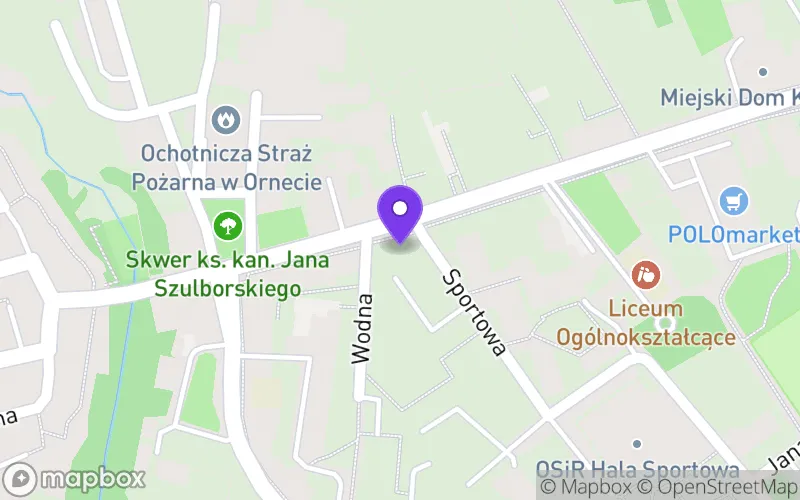 Lokalizacja: Technikum w Zespole Szkół Zawodowych CKU w Ornecie