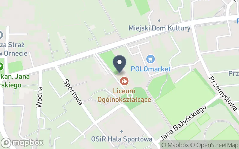 Lokalizacja: Zespół Szkół Ogólnokształcących w Ornecie