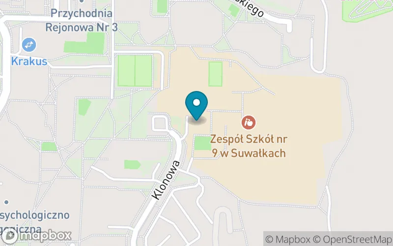 Lokalizacja: Szkoła Podstawowa nr 5 im. Alfreda Wierusz-Kowalskiego w Suwałkach