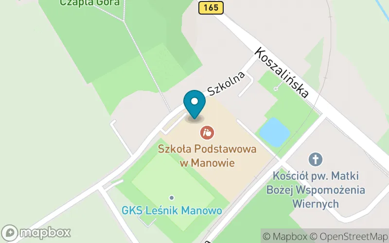 Lokalizacja: Szkoła Podstawowa im. Lasów Państwowych w Manowie