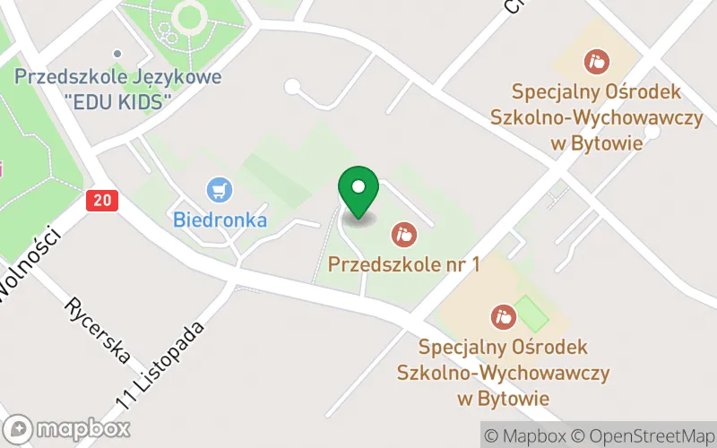 Lokalizacja: Przedszkole nr 1 w Bytowie