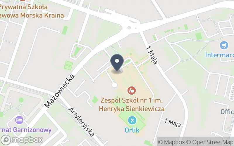Lokalizacja: Zespół Szkół nr 1 im. Henryka Sienkiewicza w Kołobrzegu