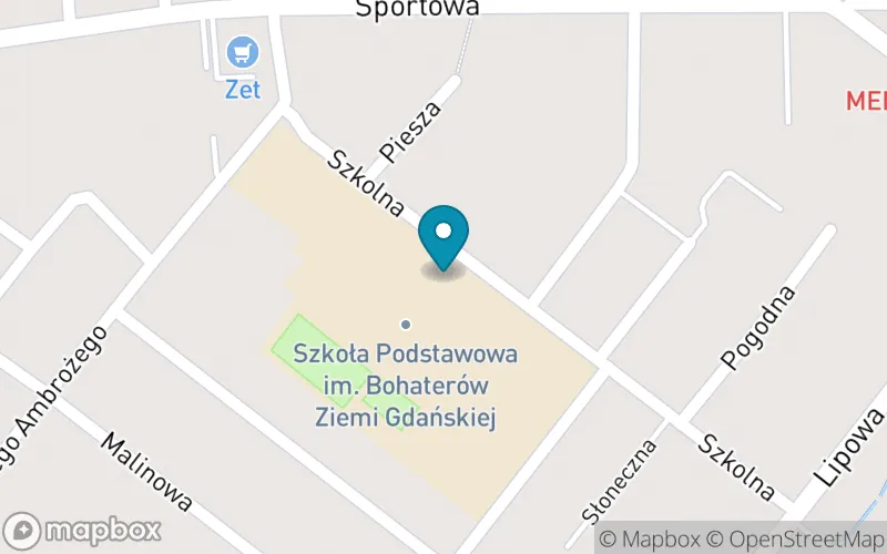 Lokalizacja: Szkoła Podstawowa im. Bohaterów Ziemi Gdańskiej