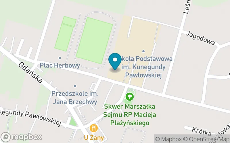 Lokalizacja: Szkoła Podstawowa im. Kunegundy Pawłowskiej w Trąbkach Wielkich