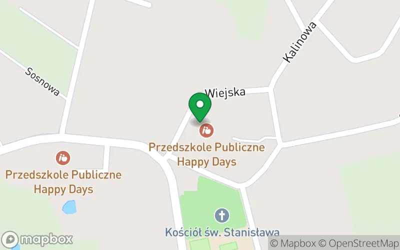 Lokalizacja: Przedszkole Publiczne "Happy Days - Szczęśliwe Dni" w Starych Bielicach
