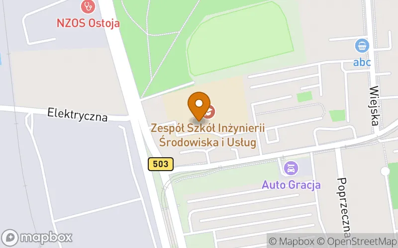 Lokalizacja: Szkoła Policealna Wchodząca w Skład Zespołu Szkól Inżynierii Środowiska i Usług w Elblągu