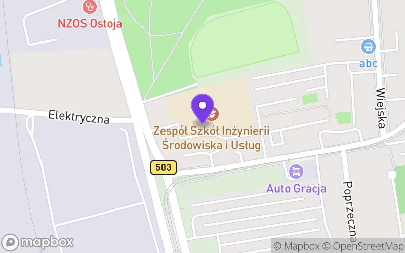 Lokalizacja: Technikum Wchodzące w Skład Zespołu Szkół Inżynierii Środowiska i Usług im. Mikołaja Kopernika w Elblągu