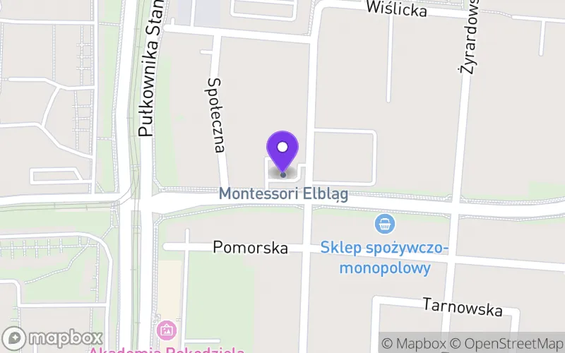 Lokalizacja: Elbląskie Liceum Ogólnokształcące Montessori "Elo Montessori"