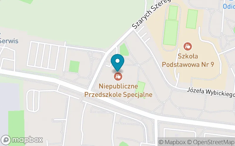 Lokalizacja: Niepubliczna Szkoła Specjalna Przysposabiająca do Pracy