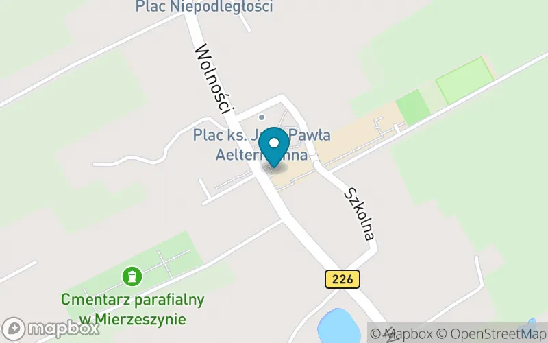 Lokalizacja: Szkoła Podstawowa im. Ks. Jana Pawła Aeltermanna w Mierzeszynie