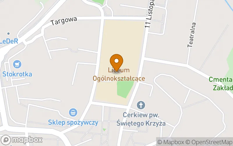 Lokalizacja: Szkoła Policealna nr 1