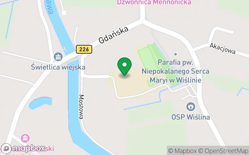 Lokalizacja: Publiczny Punkt Przedszkolny przy Szkole Podstawowej w Wiślinie