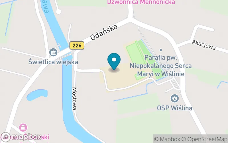 Lokalizacja: Szkoła Podstawowa im. Danuty Siedzikówny "Inki" w Wiślinie