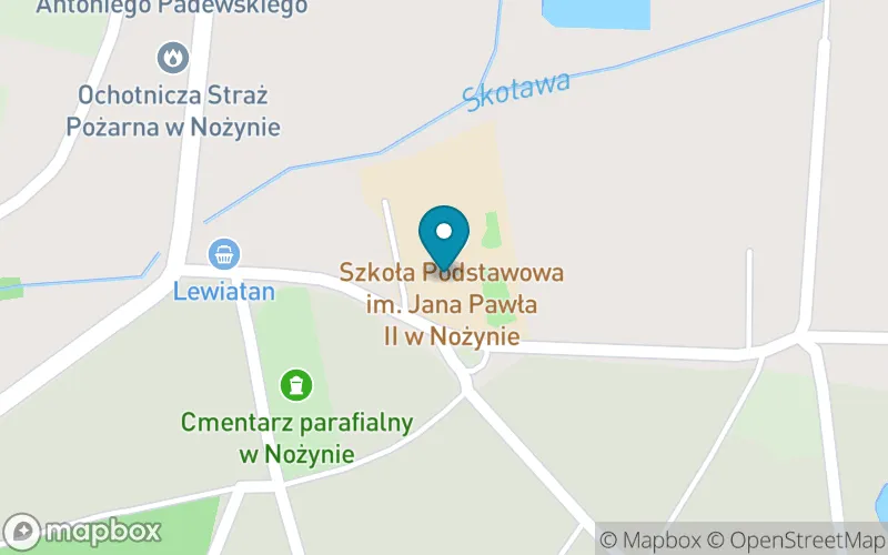 Lokalizacja: Szkoła Podstawowa w Nożynie im. Św. Jana Pawła II