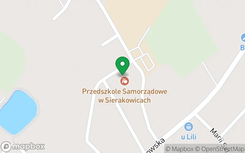 Lokalizacja: Przedszkole nr 2 "Zielony Wiatraczek" w Sierakowicach