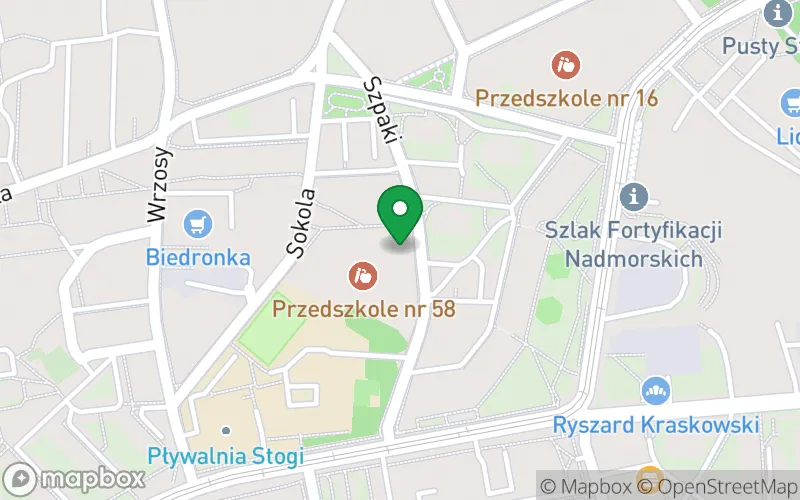 Lokalizacja: Zespół Szkolno-Przedszkolny nr 4 Przedszkole nr 58 w Gdańsku