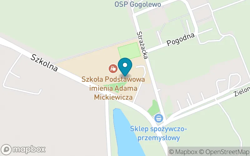 Lokalizacja: Szkoła Podstawowa im. Adama Mickiewicza w Gogolewie