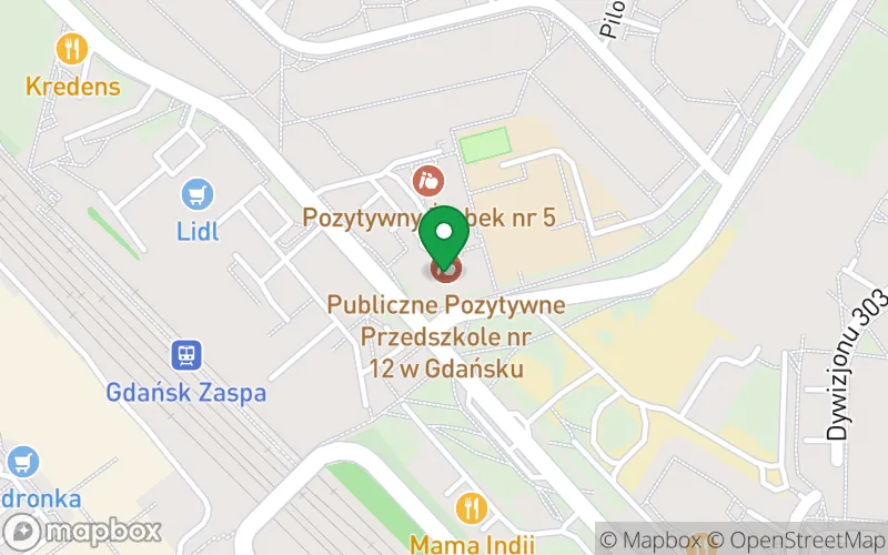 Lokalizacja: Publiczne Pozytywne Przedszkole nr 12 w Gdańsku