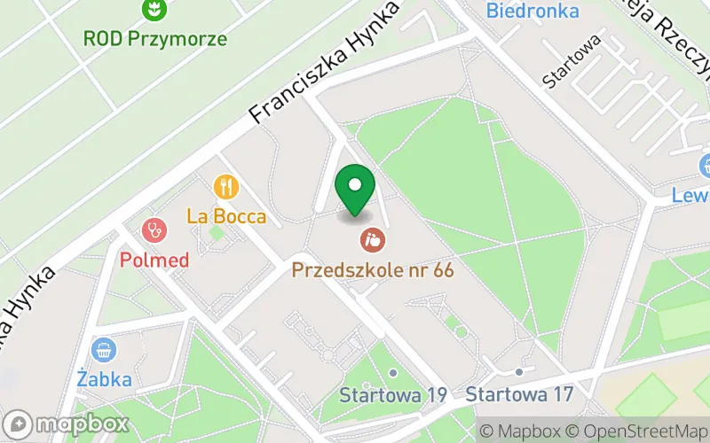 Lokalizacja: Przedszkole nr 66 "Źródełko" w Gdańsku
