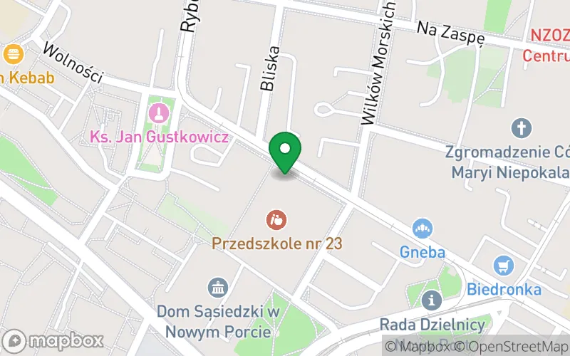 Lokalizacja: Zespół Szkolno-Przedszkolny nr 7 Przedszkole nr 23 "Bursztynek" w Gdańsku