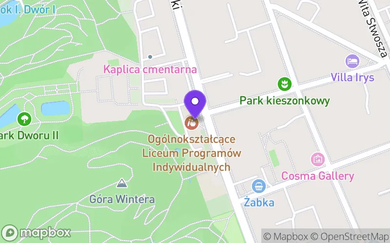 Lokalizacja: Ogólnokształcące Liceum Programów Indywidualnych im. Admirała Józefa Unruga