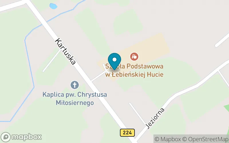 Lokalizacja: Szkoła Podstawowa w Łebieńskiej Hucie