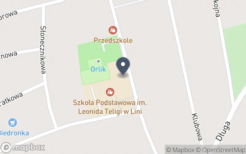 Lokalizacja: Zespół Szkolno - Przedszkolny w Lini