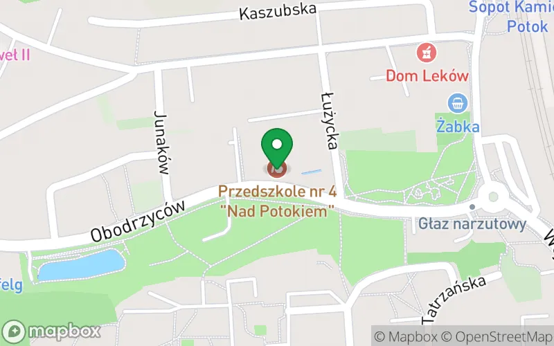 Lokalizacja: Przedszkole nr 4 "Nad Potokiem" w Sopocie
