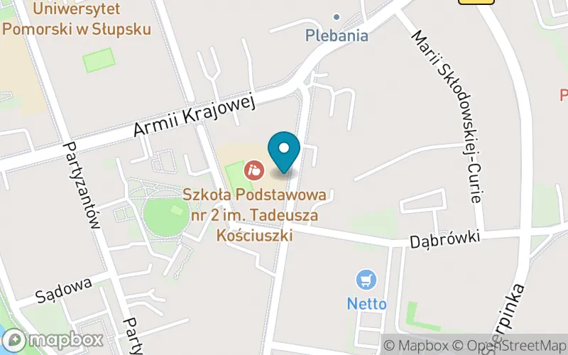 Lokalizacja: Szkoła Podstawowa nr 2 im. Tadeusza Kościuszki