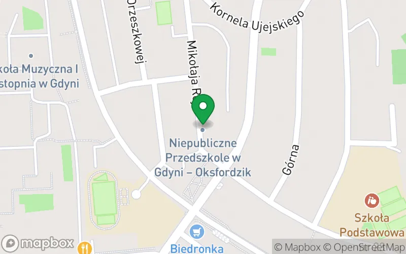 Lokalizacja: Niepubliczne Przedszkole Oksfordzik